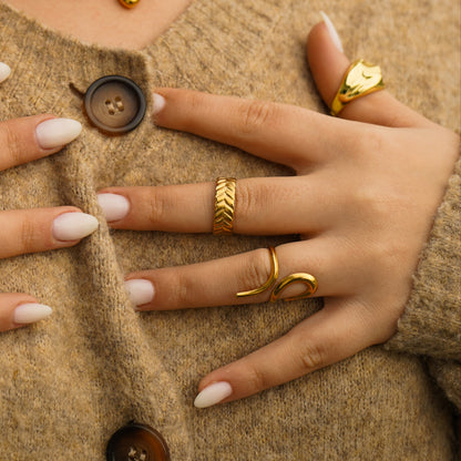 Leaf Gold Ring